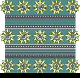 藍綠色花布印花圖案模板免費下載 eps格式 編號16251323 千圖網