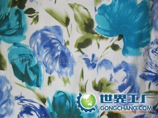 全棉直貢印花布 舒適時尚的服裝面料優(yōu)選