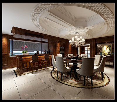 長島花園450平歐式豪華別墅實(shí)景賞析 沈總宅邸的典雅與奢華